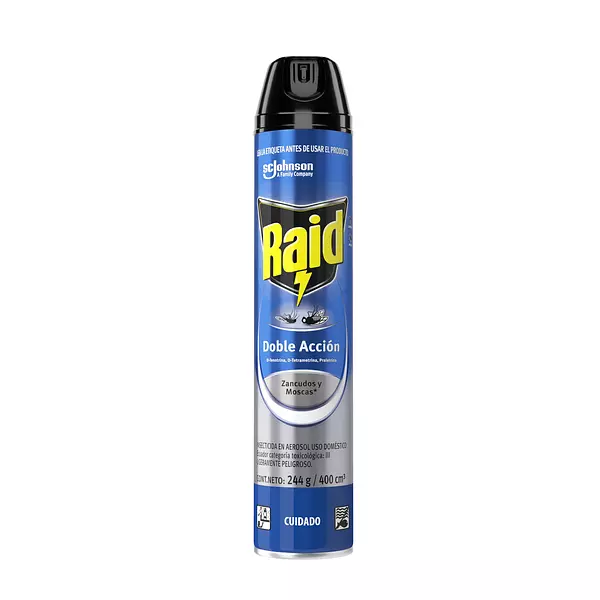 Insecticida Aerosol Raid Doble Acción