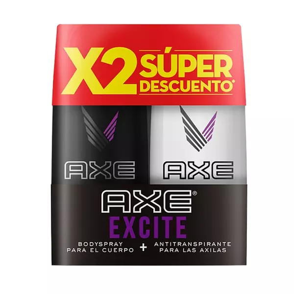 Desodorante Axe Aerosol Body Spray Excit X96g Mas X90g