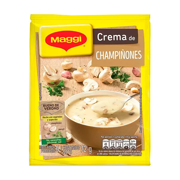 Crema Maggi Gourmet Champiñones