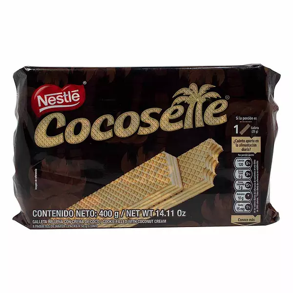 Galleta Cocosette Maxi Wafer 8x50g