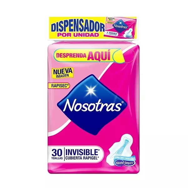 Toallas Higienicas Nosotras Invisible Rapigel