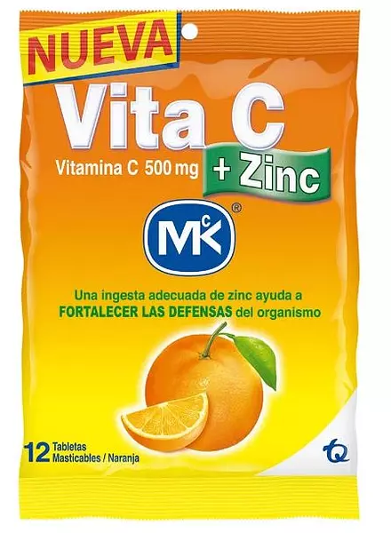 Vitamina C Mk Zinc Naranj X500g