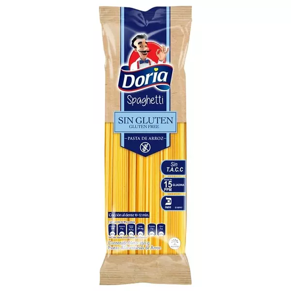 Pasta Doria Spagt Sin Gluten X250g