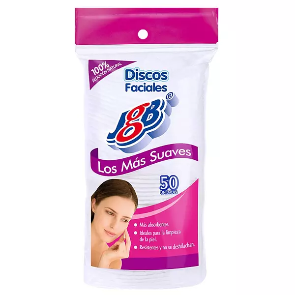 Discos Faciales Jgb Algodon X50u