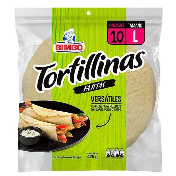 Tortillas Bimbo Blancas 10p X425g