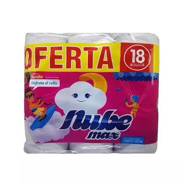 Papel Higienico Nube Blanco Maxi