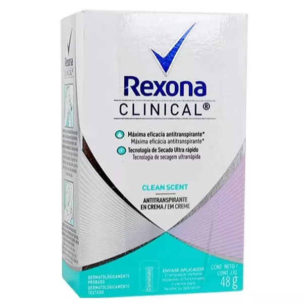 Desodorante Crema Clinical Rexona Women Clean