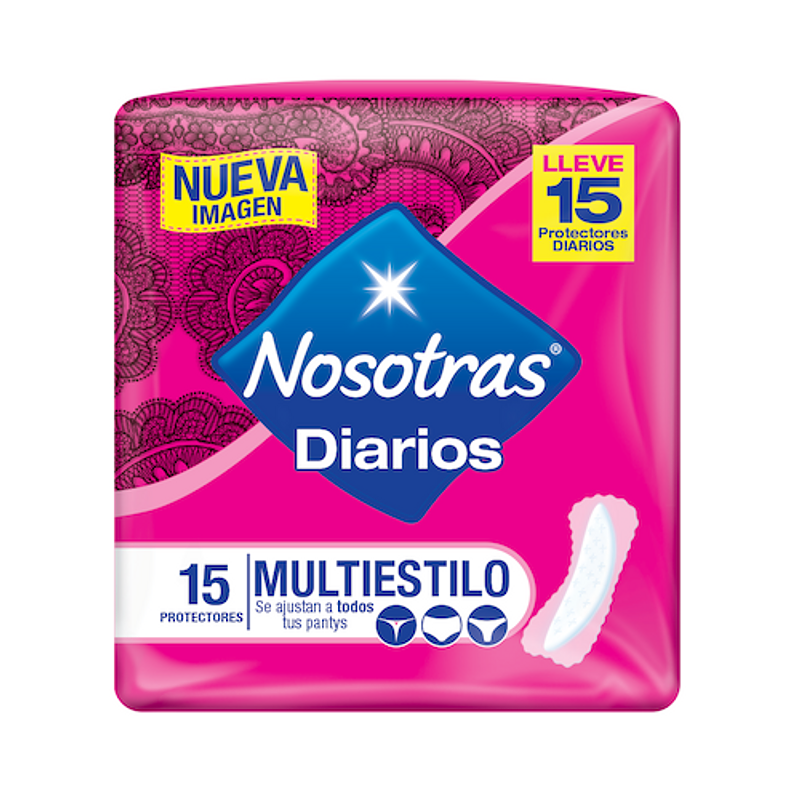 Protectores Nosotras Diarios Multiestilo 4844